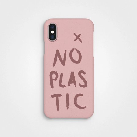 Compostable Mobile Case Dusty Pink No Plastic | agood company, iPhone X XS