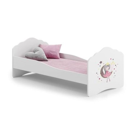 KOBI Barnsäng - Fala Med Madrass - Sleepy Princess - 160 x 80 Cm - Litenleker