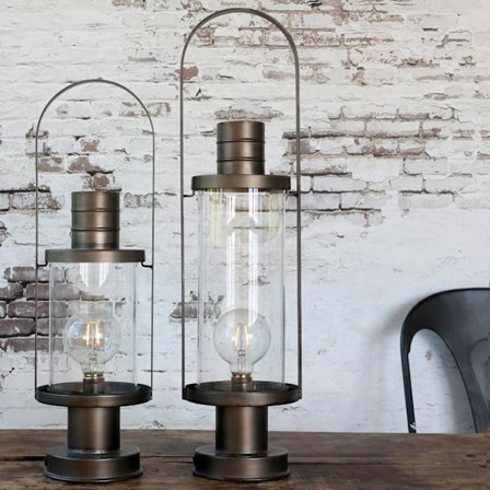 Fransk Stall lanterna m timer - 2 storlekar Chic Antique