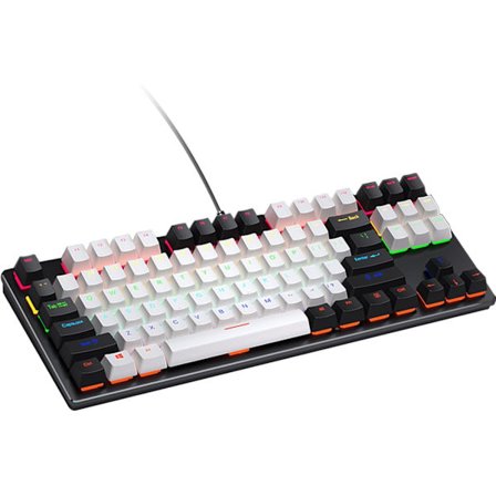 75% Mekanisk Tastatur, 87 Taster Trådløst Spil Tastatur, Kompakt Tastatur til Forretningsrejser, Kontor, PC-Spil, th Lineær Rød Switch Spil Tastatur