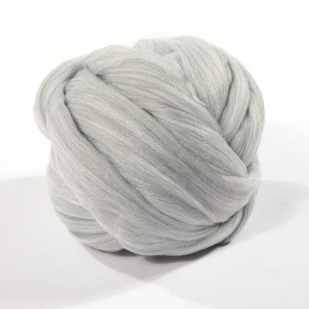 Bulky Wool Lanka Chunky Arm Knitting Super Pehmeä Giant Ball Rovin - Perfet Light gray