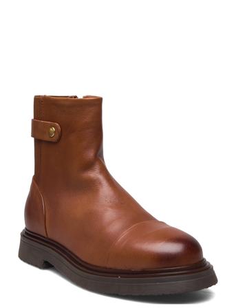 Brooke Shoes Boots Ankle Boots Ankle Boot - Flat Brun Pavement*Betinget Tilbud