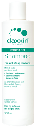 Daxxin sjampo mot psoriasis uten parfyme 300 ml