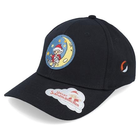 Unser Sandmännchen - Sandmännchen Round Patch Black Adjustable Adjustable Black Cap - @ Hatstore