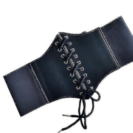 Elastisk kostume taljebælte til kvinder med snøre og Waspie korsetbælter til kvinder