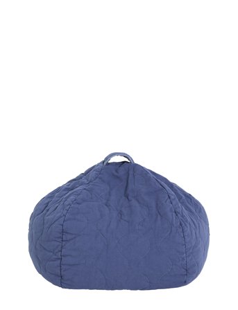 NOBODINOZ Landscape Quilted Round Beanbag 65X40 - Blue - ONE SIZE