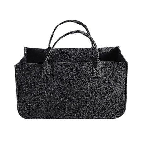 Filttävla Förvaringspåse Stor Kapacitet Avslappnad Shoppingväska, Frukt Och Grönsaks Korg Leksaksförvaring Korg C