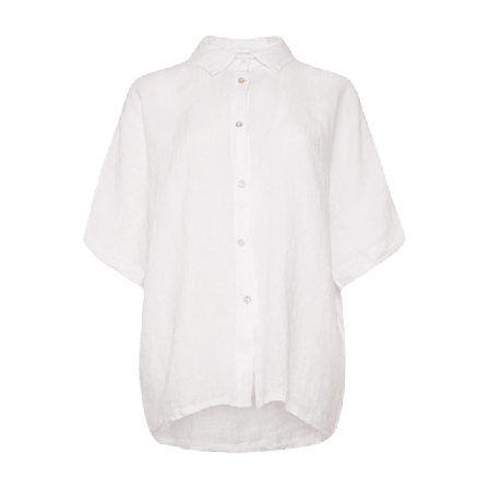 Tiffany Abbi, Shirt, Linen - White Blusar Dam Vit L-XL