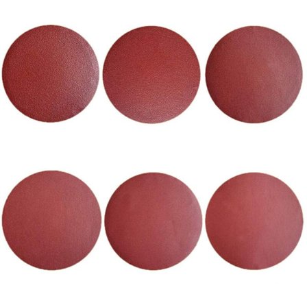 30 stk serie 9 tommers NO-hull aluminiumoksid slipeskive, selvklebende (5 stk av 60 100 150 180 240 400 korn)