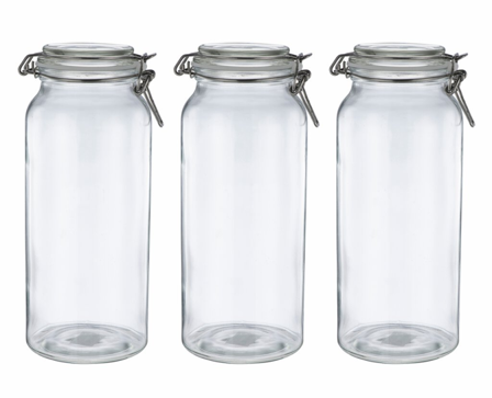 Modern House Sogn Glasskrukker 3stk 1,2L