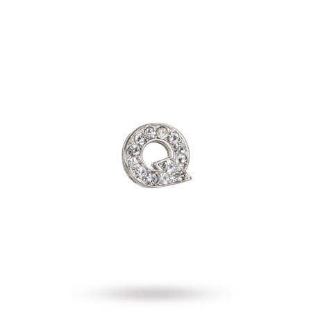 Rhinestone Crystal Letters Q- Hundhalsband