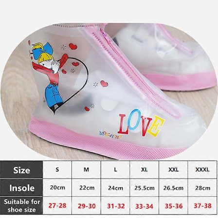 Poikien Tyttöjen Kengänsuojat Sateeseen Litteille Nilkkureille PVC Uudelleenkäytettävä Liukumaton Kengänsuoja Lasten Vedenpitävät Kengät