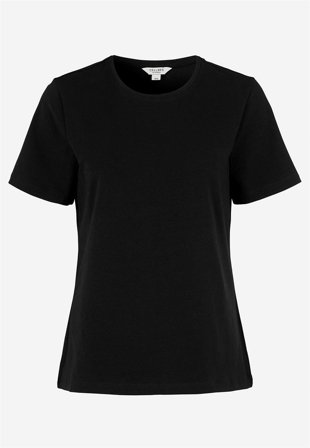 Cellbes of Sweden - Kortærmet jerseytop i sort til damer i størrelse 58/60