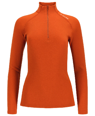 Aclima WarmWool Mockneck W's Gold Flame