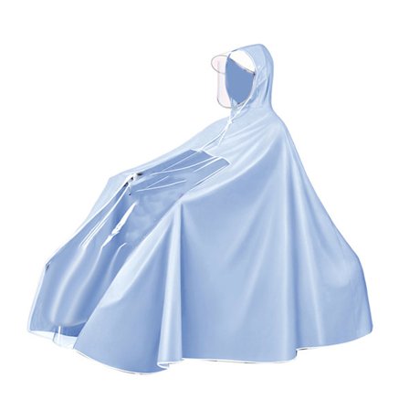 Elektrisk Batteri Cykel Regnfrakke Cykel Regnponcho Lang Hel Krop Genanvendelig Regnponcho 3XL Cykel Type Blå