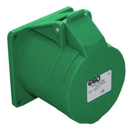 Garo UI 232-2 S Paneluttak IP44, 3-polet, 32 A Grønn, 2 h, Stikkontakter & kabler