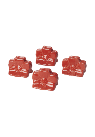 Åhléns Home Hållare för placeringskort VALLMO, 4-pack Serveringstillbehör Röd ONESIZE