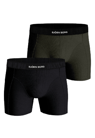 Björn Borg Organic Cotton Stretch Boxer 2P Underkläder Herr Flerfärgad XL