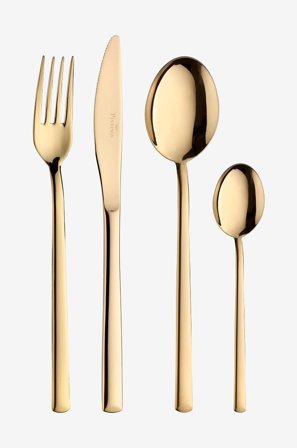 Pintinox - Bestickset 24 delar Synthesis - Guld - Bestick - Från Homeroom