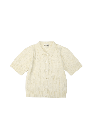 Carin Wester Kortärmad cardigan EJDA Stickat Beige XS