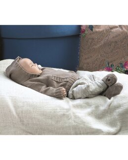 Strikkeoppskrift Babygenser Hvit/beige - Lang Yarns