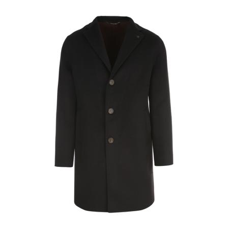 Tagliatore, Double Breasted Coat Czarny, Mężczyzna, Rozmiar: L