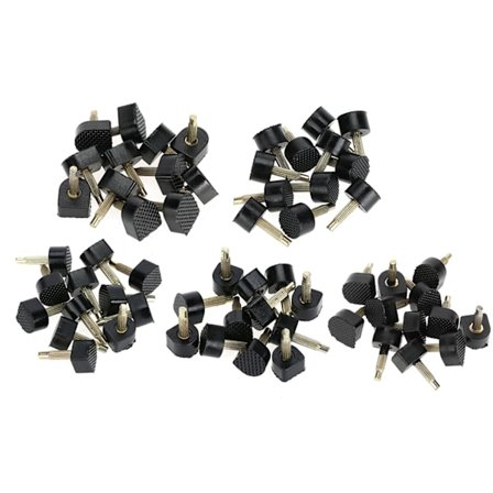 60 stk. (5 forskjellige størrelser) Hæltupper for reparasjon av høye hæler, tapper, dybler, løfteerstatning