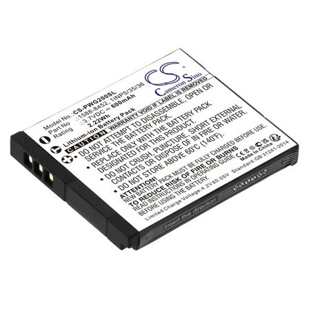Akku Langattomat kuulokkeet varten Panasonic RP-WFG20, RP-WFG20H, RP-WFG20E ja muut.