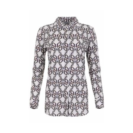 Maicazz, Wi 21.20.004 Garbi-Blouse Wit, Dames, Maat:M