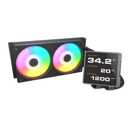 COUGAR CPU Wasserkühlung Poseidon Vistek Pro 240,ARGB,Schw.