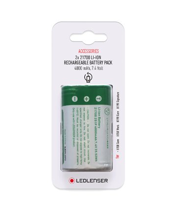 Led Lenser LL502310 Batteri 2 x 21700, Li-ion, Elforsyning & strømfordeling