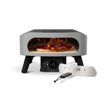 Gas pizza oven - COZZE - 13" - 90430 - 6 KW - 50 x 50 x 29,5 cm - Up to 450°C - Thermometer included - Door