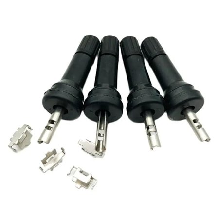 4 stk. TPMS-ventiler til Nissan Patrol, dækventiler til TPMS-sensor, slangeløs gummiventilstamme til dæktryksovervågningssystem