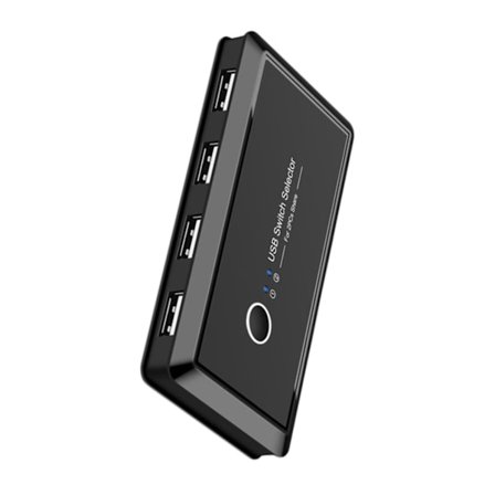 Usb Printer Usb Splitter Usb 2.0 Hub Box til 2 Computere Del Printer Scanner og Andre Enheder 4 Porte