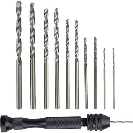 Handborr – Smyckesborr | Handskruvstäd | Smyckestillverkningsborrar | Skruvbitskompatibel borr | Precisionshandborr kompatibel Epoxi Åter