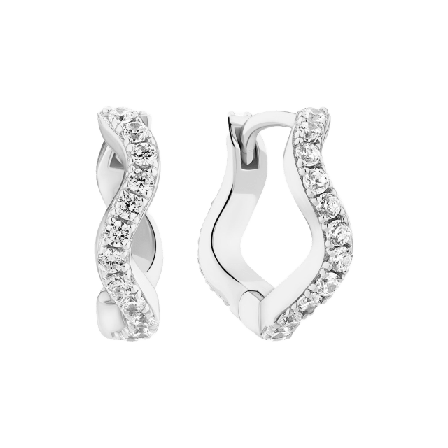 Sif Jakobs Jewellery Örhänge Ellera Waves Örhängen Dam Silver MEDIUM