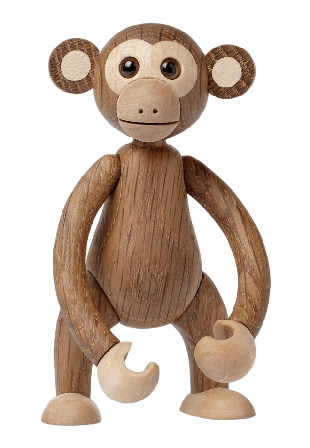 Spring Copenhagen Jolly Apa Trädekoration 11 Cm Ek Inredningsdetaljer