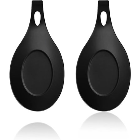 Matt Svart Skedställ, För Spis, Köksställ För Ösningar, Tänger, Spatel, Skedställ För Spis (2-pack)