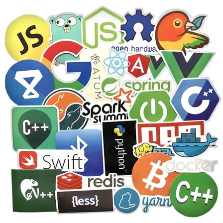 Pack Med Klistermärken - It Och Programmering Multifärg