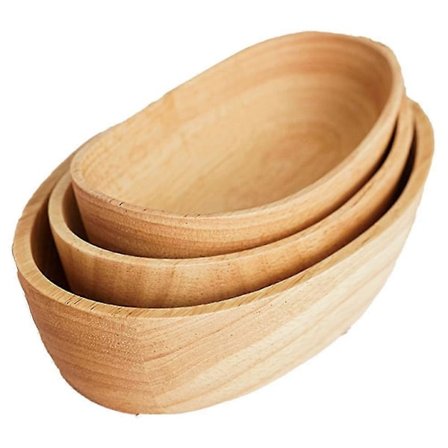 Uusi tamminen vene puinen tarjotin massiivinen soikea astia hedelmäjälkiruoka levy lautanen tee ruoka-astia juoma tarjoiluvati ruoka P