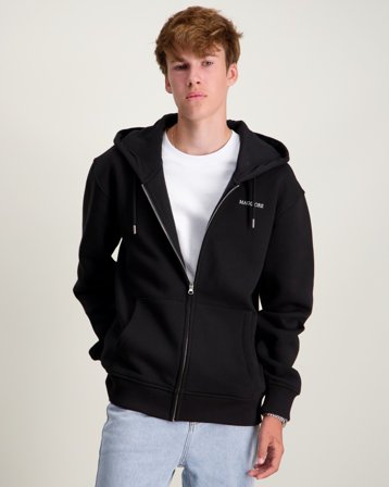 MAGGIORE Fleece Zip Hoodie Musta Hupparit/Hoodie Pojat - Kids Brand Store