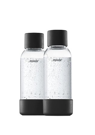 Mysoda Flaske Black 0,5L 2stk