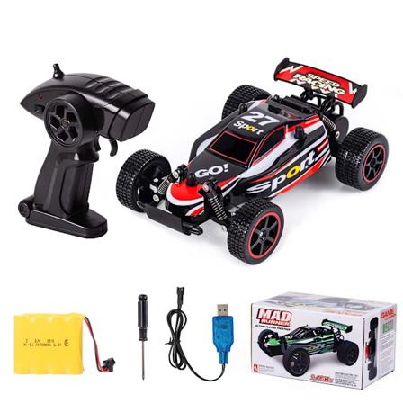 RC racerbiler 2.4Ghz højhastigheds radio fjernbetjening bil 1: 20 2WD racerlegetøjsbiler elektrisk køretøj hurtig racer buggy hobbybil (rød 23211) red