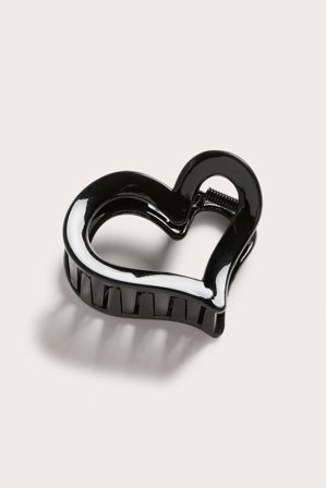 Kappahl | Klamra do włosów, serce Czarne ONE SIZE | Czarne