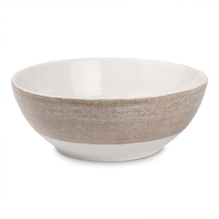 Magnor Linen müsliskål 15 cm - Brun/hvid | KitchenOne