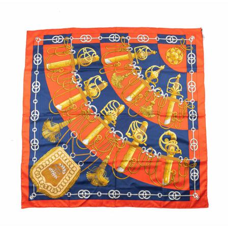 Hermès Vintage, Pre-owned Scarf 90*90cm Rood, Dames, Maat:ONE Size