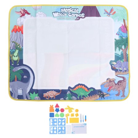 Valaiseva dinosaurus vesipiirustusmatto lasten opettavainen maalaus kirjoitus värikäs piirustusmatto
