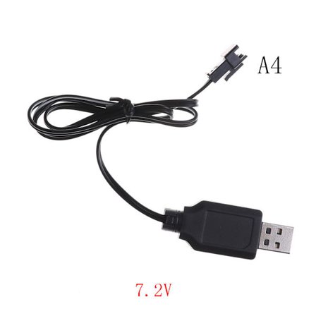 DC 3.6V-7.2V RC Batteripakke USB Lader Adapter