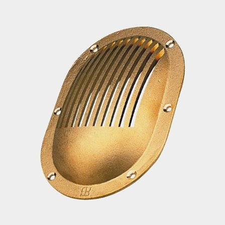 Sil till genomföring, mässing, oval