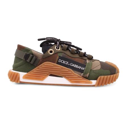 Dolce & Gabbana, Sneakers Groen, Dames, Maat:38 EU,Camouflage